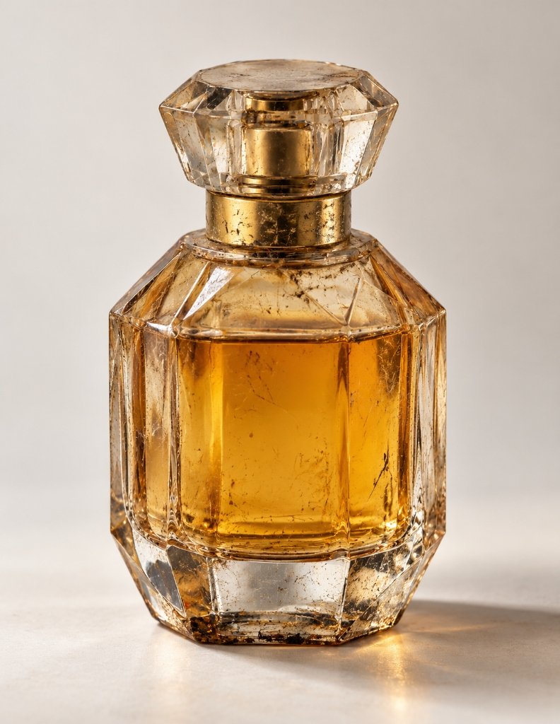 Raw unedited perfume photo before AI commercial studio treatment